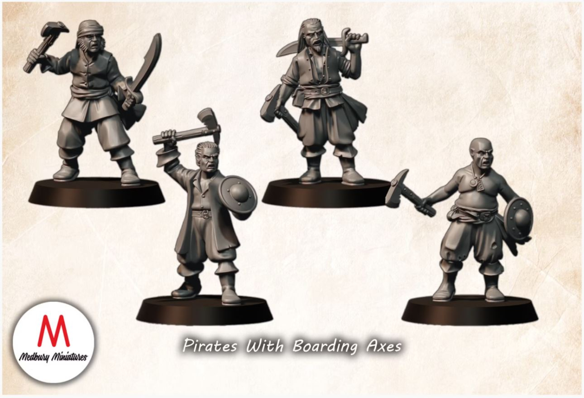 Pirates with boarding axes